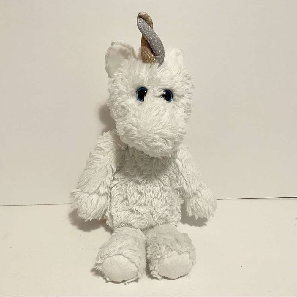 Ty Attic Treasures Cuddlys White Unicorn Angus Plush Stuffed Animal Toy 13”